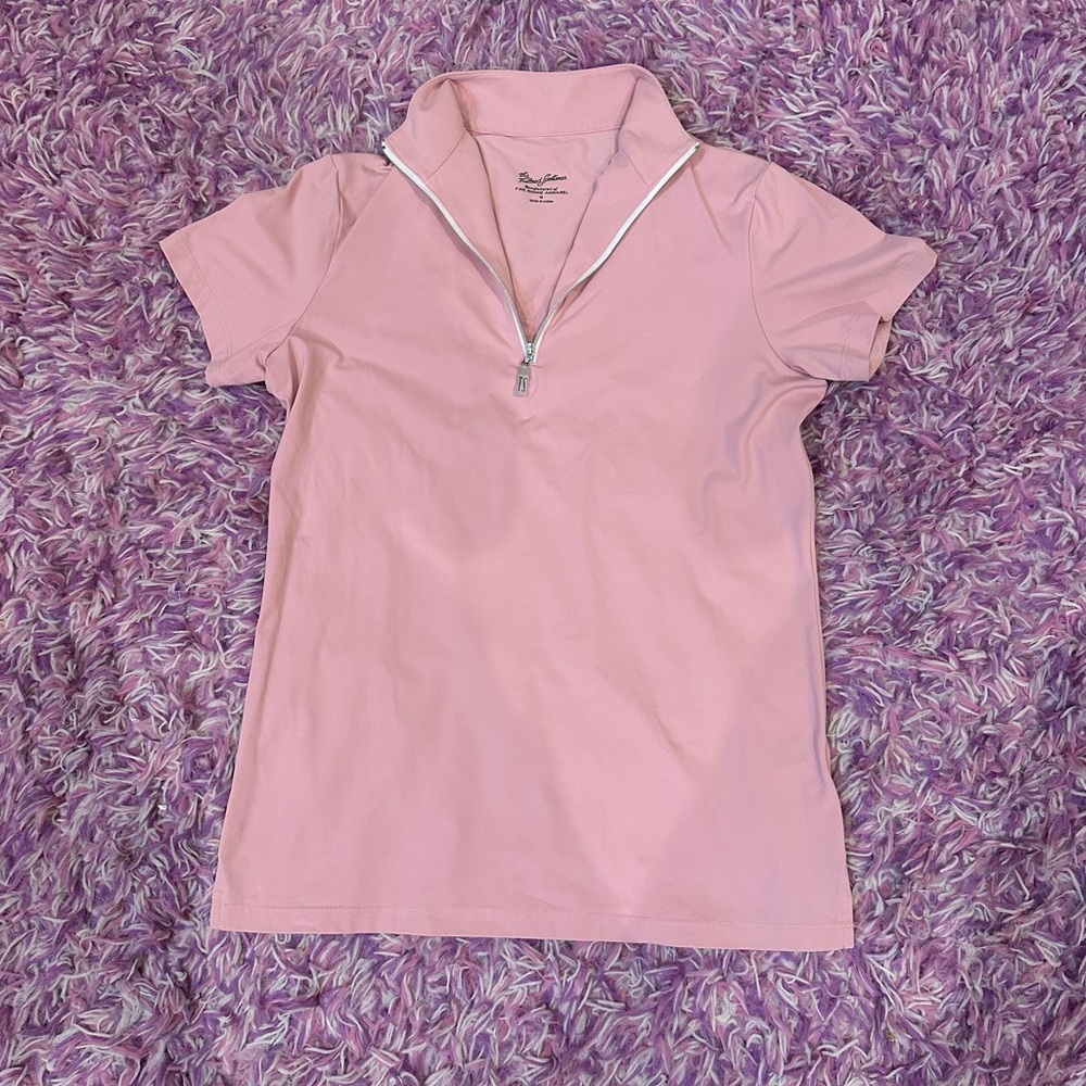 Tailored Sportsman Pink Short Sleeve Top